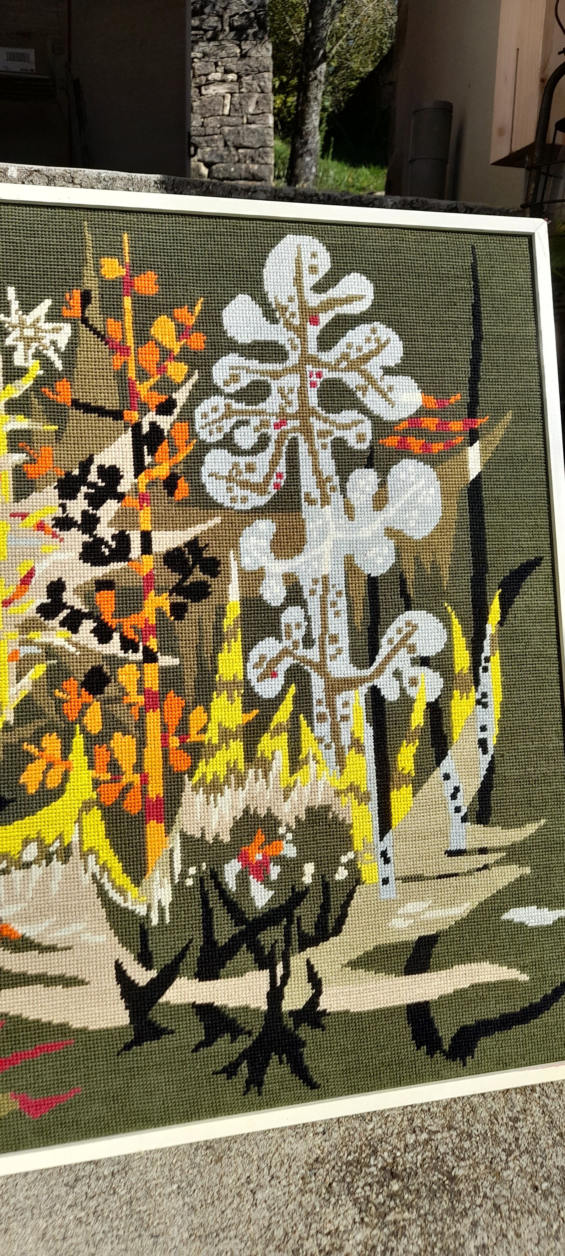 Wall tapestry canvas 70s