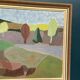 Original Swedish Oil on Panel – “Trees and Fields” by Carl‑Einar Andersson (1925–1975) – 1959 – Vintage & Framed – 53 × 44.5cm (20.9"×17.5")
