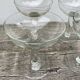 6 verres soufflés / coupes anciennes