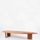 Travail français - table basse bois forme libre