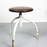 Vintage Industrial Adjustable Swivel Stools, Set of 3