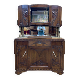 Art Deco period sideboard in oak and marble