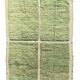 Boujaad Green rug handwoven in natural wool size 250cm×150cm
