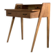 Bureau écritoire chêne pied portique