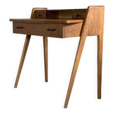 Bureau écritoire chêne pied portique