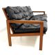 Scandinavian sofa 3 places in leather "Capella" Illum Wikkelso, Denmark, 1960