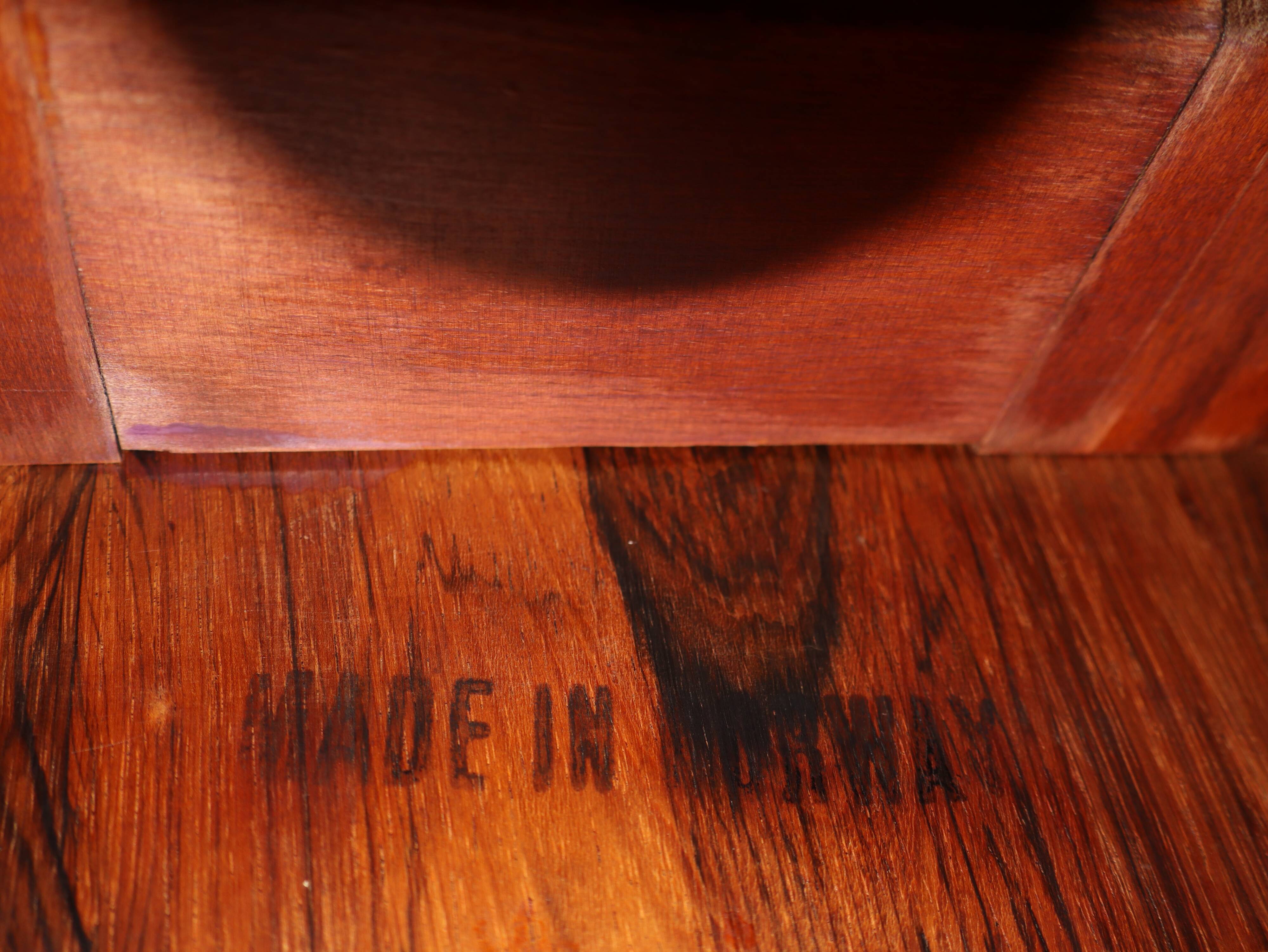 Bendt Winge scandinavian rosewood expandable table, 1960