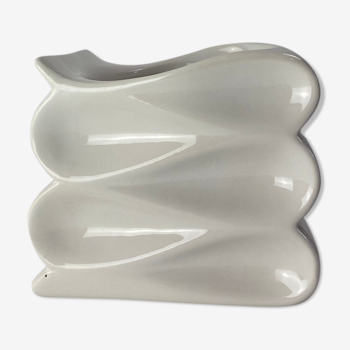 Zig zag ceramic vase 1980