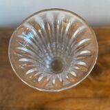Chiseled vintage glass vase