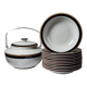 Vintage soup service from the 70s-80s Arabia Finland Reimari by Inkeri Leivo.