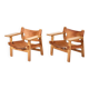Pair of The Spanish Chair model BM2226 armchairs by Børge Mogensen