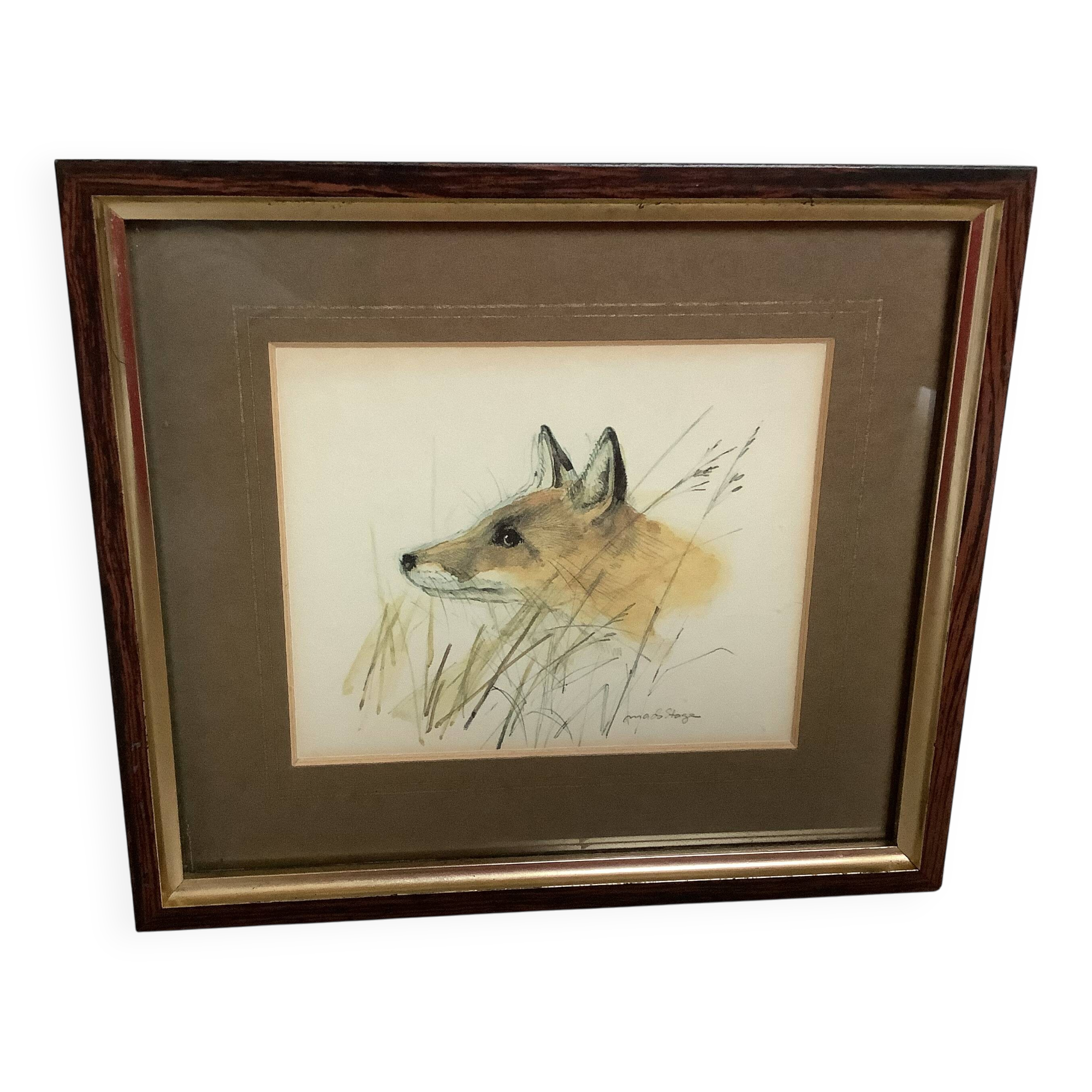 Small fox painting lady clare