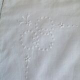 Linen embroidered pillowcase