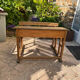 Old wooden schoolboy desk