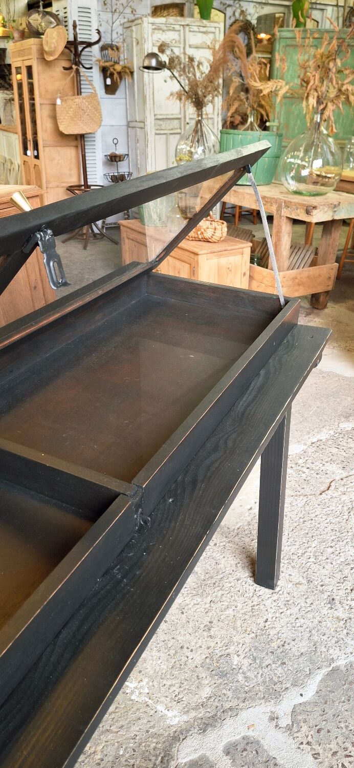 Antique display cabinet on legs