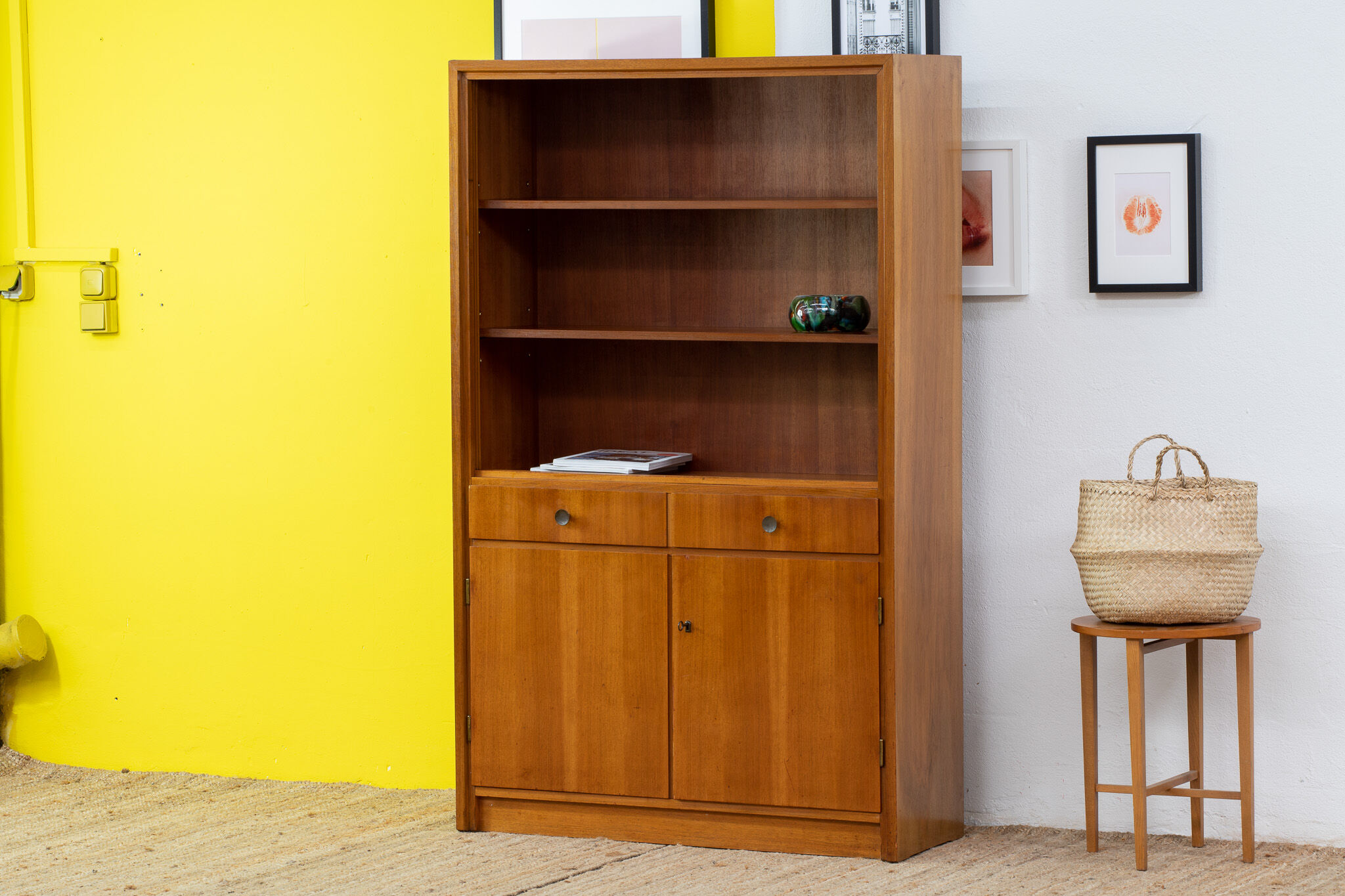 Vintage scandinavian bookcase – 102 cm