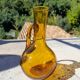 Amber blown glass pitcher