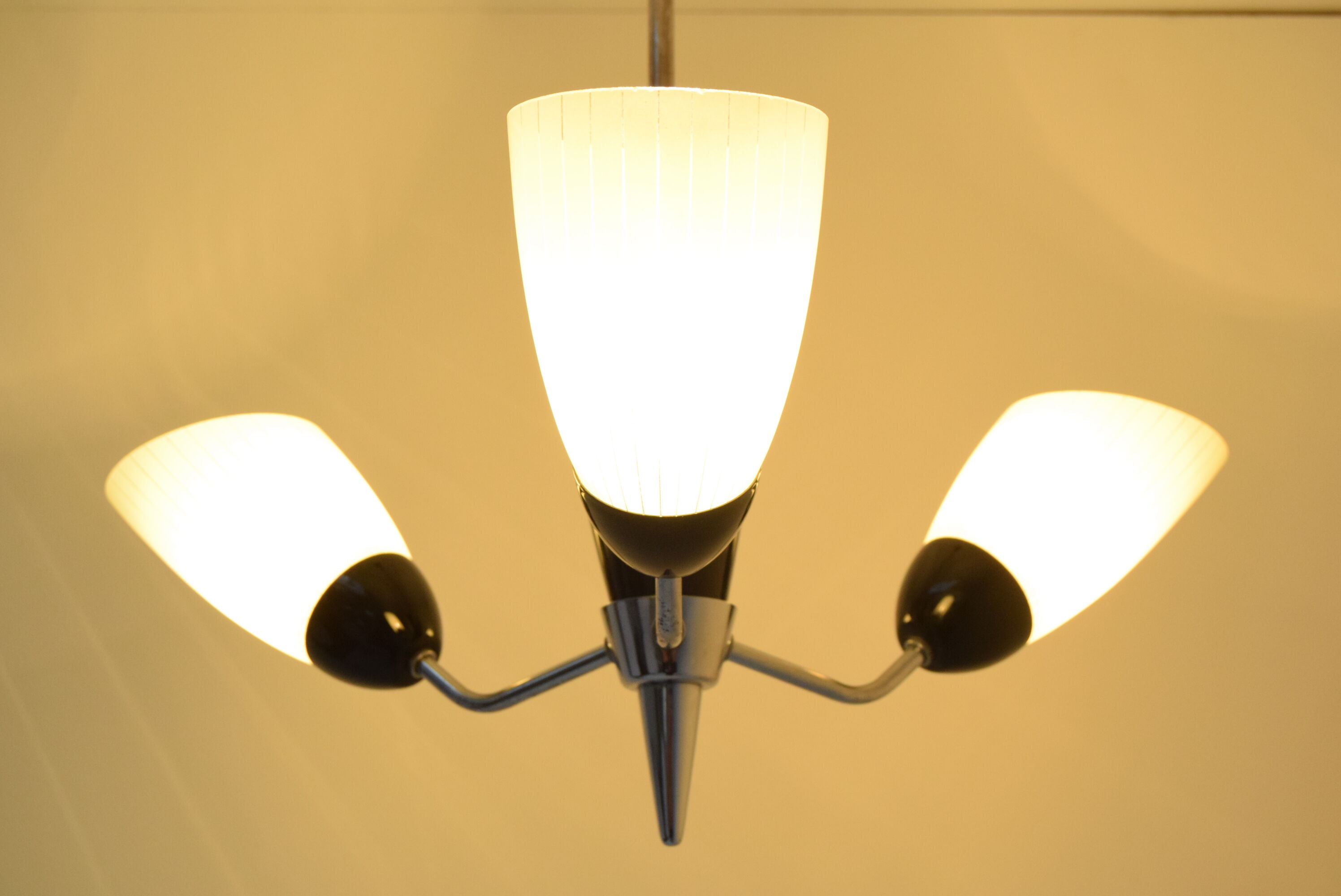 Mid-century Chandelier by Drukov,1960's.