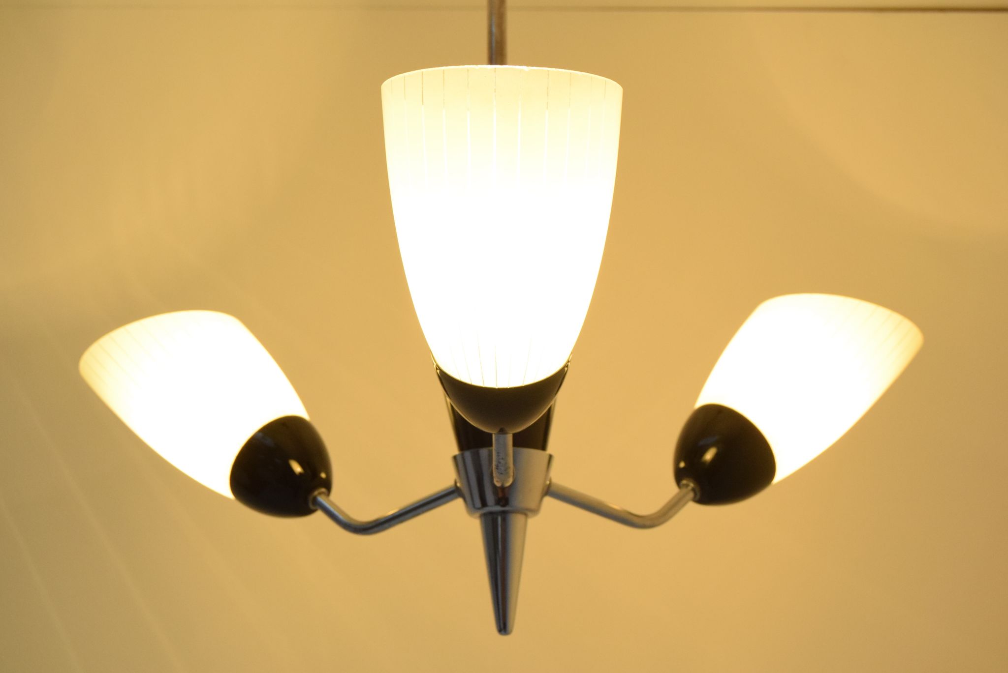 Mid-century Chandelier by Drukov,1960's.