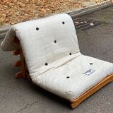 Canapé futon scandinave convertible lit une place 95x180cm