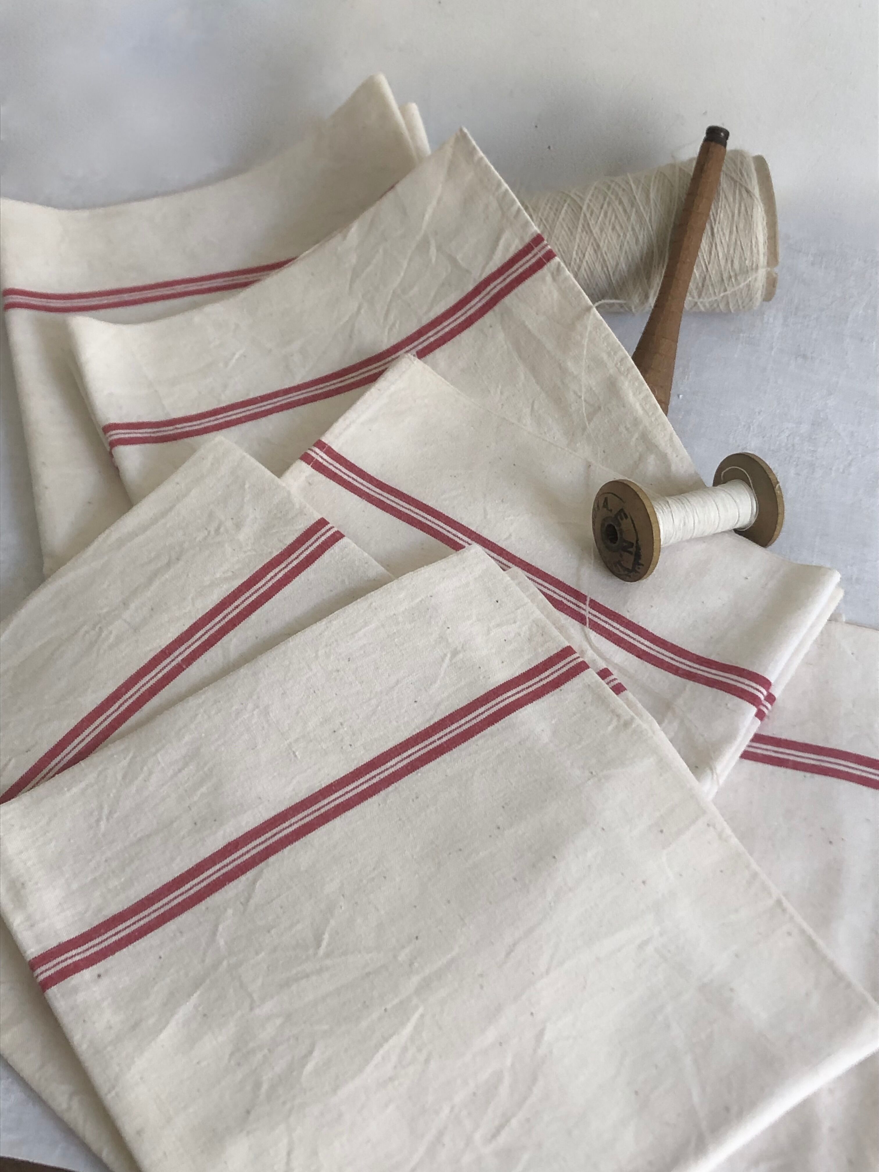 Pair of old tea towels