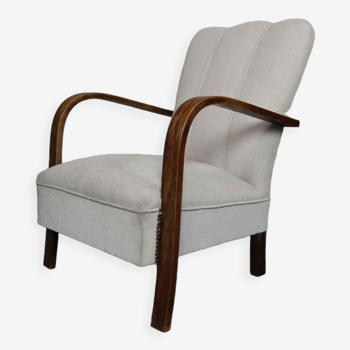 Art deco oak armchair