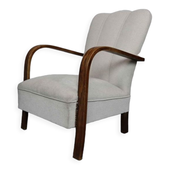 Art deco oak armchair