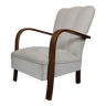 Art deco oak armchair