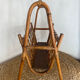 Bamboo and rattan magazine rack, 1960s