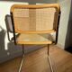 Paire de chaises cannées italiennes design Breuer