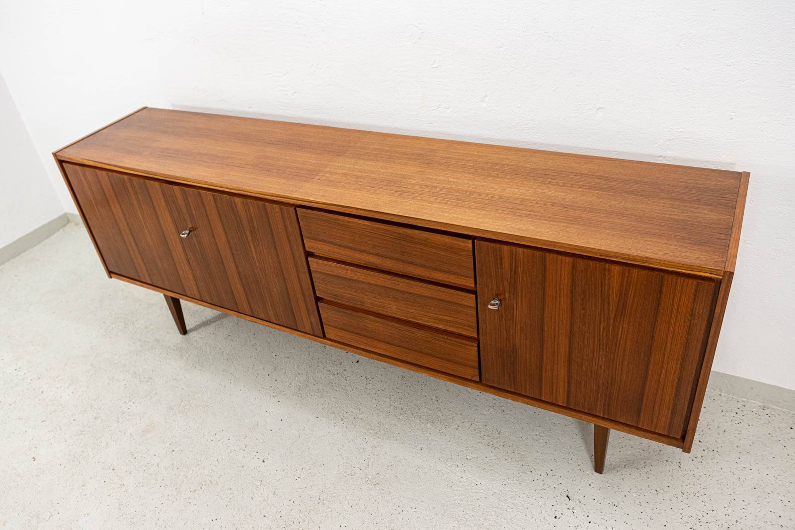 Vintage long Sideboard by SFM, Poland, 1970s