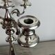 Silver-plated metal chandelier with 4 lights, Christofle