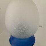 80s glass paste egg lamp