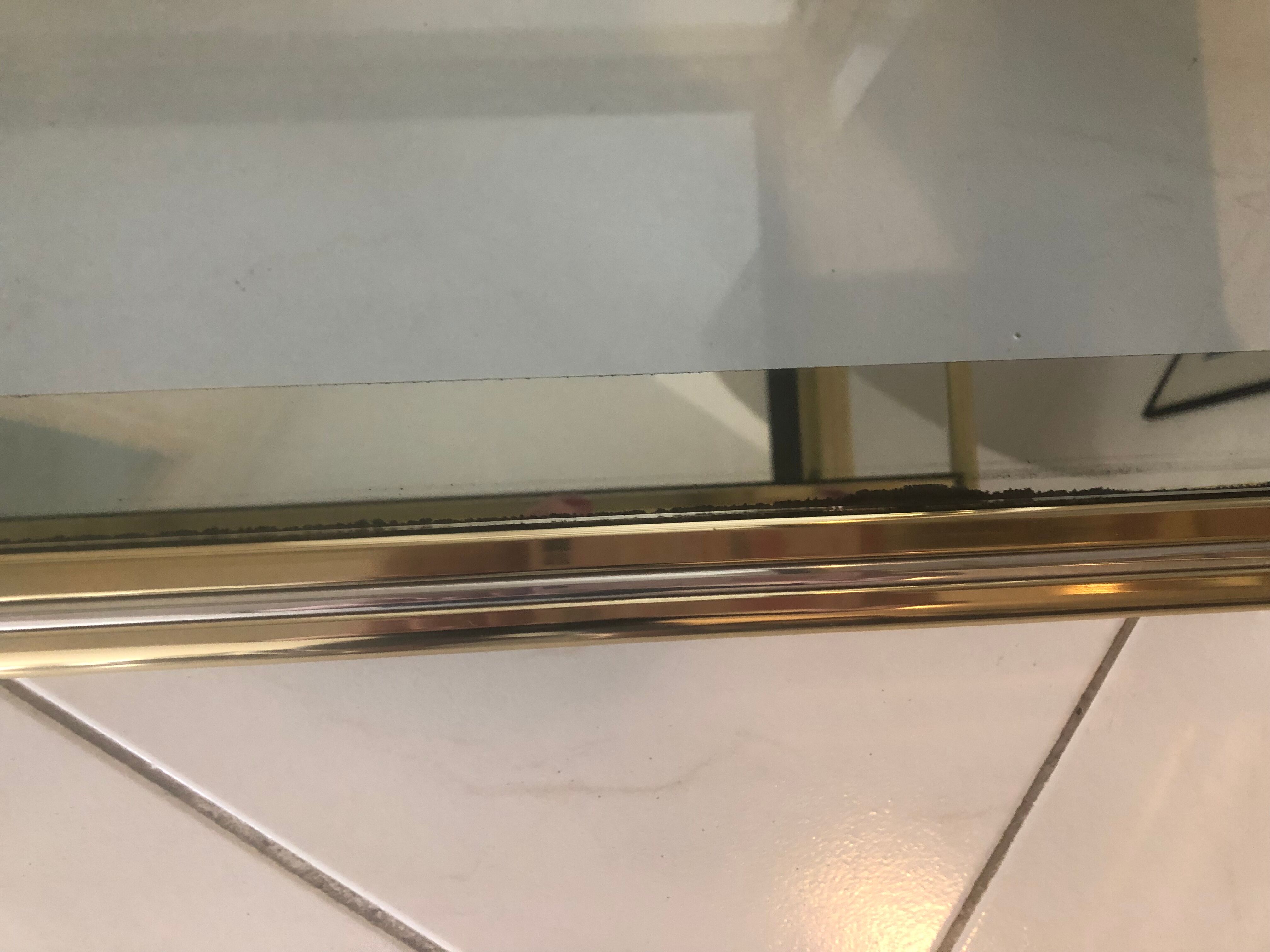 Trolley Hollywood Regency in glass and brass