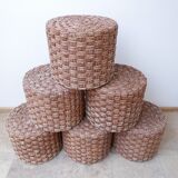 Mid-century french rope stool