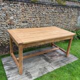 Solid oak farm table for 6-8 people