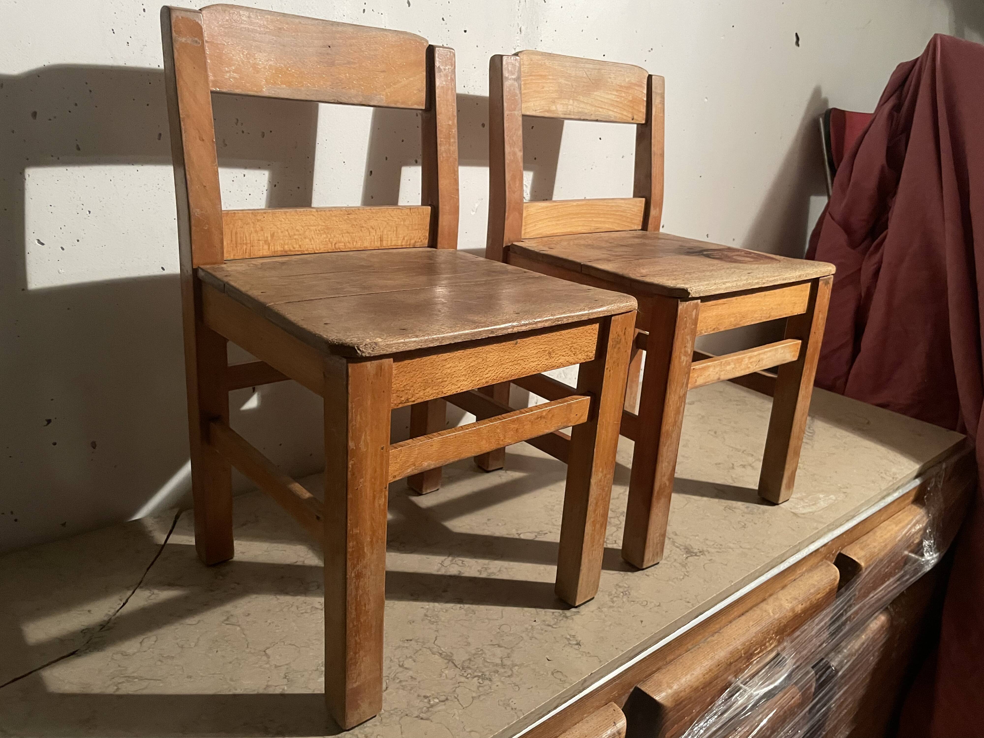 Pair of children's chairs from the 1950s