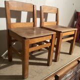 Pair of children's chairs from the 1950s