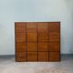 Large vintage wooden locker cabinet