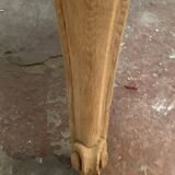 Regency style dining table in veneer and solid oak 20th century