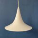 Suspension Space Age white Mid-Century witch hat shaped