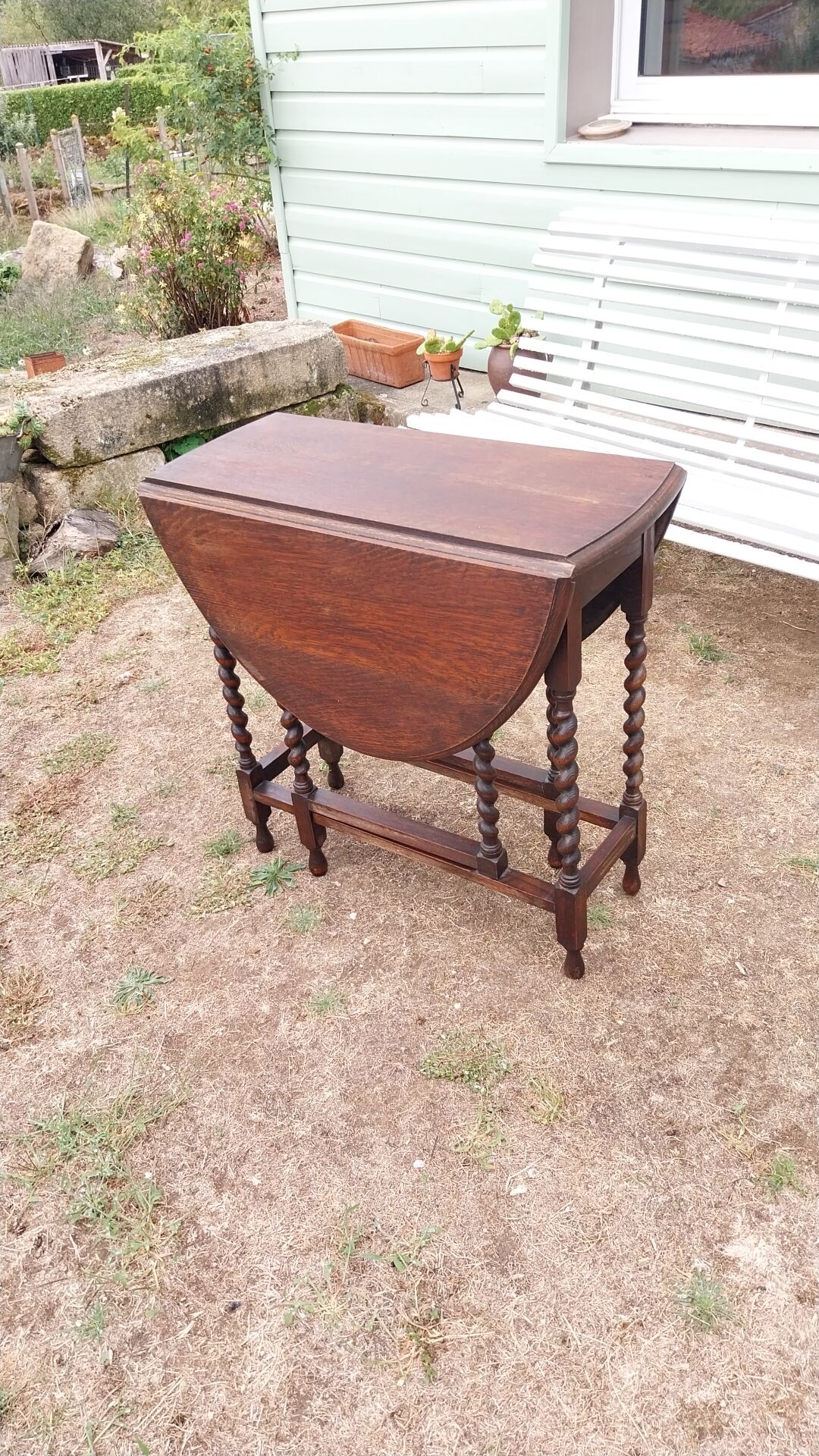 Table pliante en chêne 