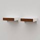 Set of 2 DD01 Bergeijk wall systems/bedside tables by Martin Visser for Spectrum from the 1960s