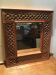 Carved teak mirror 55X61cm