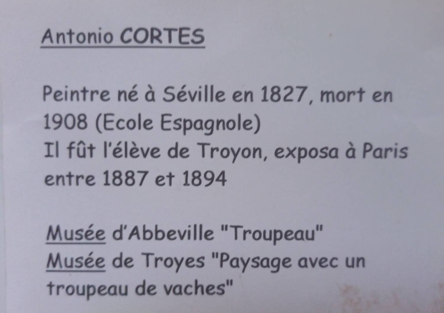 The tow horse by Antonio CORTES