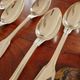 Christofle - Set of 6 table spoons model Chinon in silver-plated metal