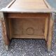 Storage cabinet locker with old wooden curtain