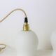 Lamp in white matte opaline, vintage