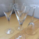 4 glasses Martini cocktail