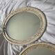 paire de miroirs ovales anciens